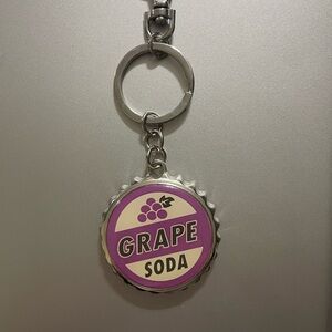 Disney Pixar Up Grape Soda Bottle Cap Keychain
